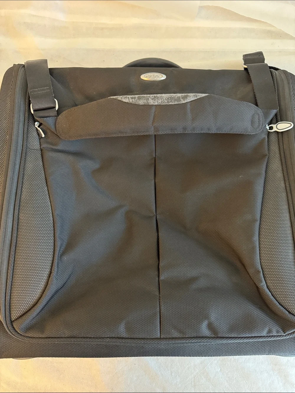 TUMI T3 Black Ballistic Nylon Hanging Garment Bag Carry On Suit Travel Luggage